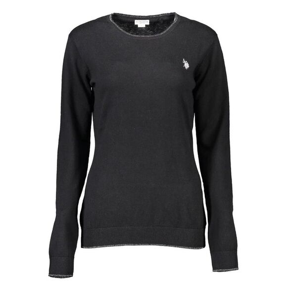 U.S. POLO ASSN. Black Cotton Women's Sweatshirt